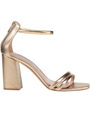 FRANCESCO SACCO Platinum Sandals Leather - Natural