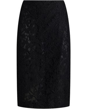 Blumarine Midi Skirt Polyester, Cotton - Black