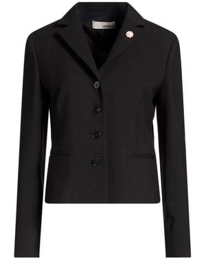 Lardini Blazer Polyester, Virgin Wool, Elastane, Polyamide - Black