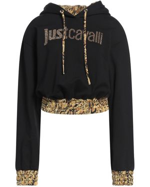 Just Cavalli Sweatshirt Cotton, Elastane - Black
