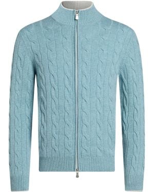 Gran Sasso Sky Cardigan Cashmere - Blue