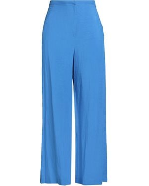 B.yu Pants Viscose, Linen - Blue