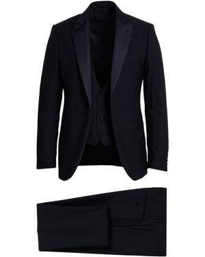 Lardini Midnight Suit Wool - Blue