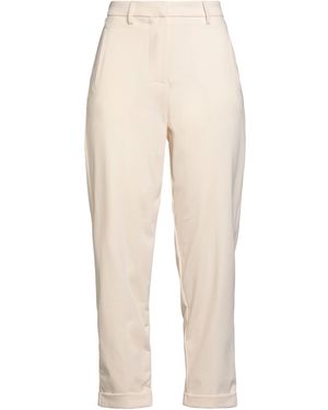 Soallure Ivory Pants Cotton, Polyamide, Elastane - Natural