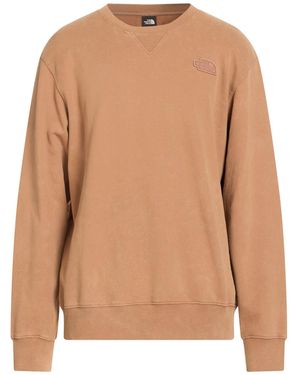 The North Face Camel Sweatshirt Cotton - Brown
