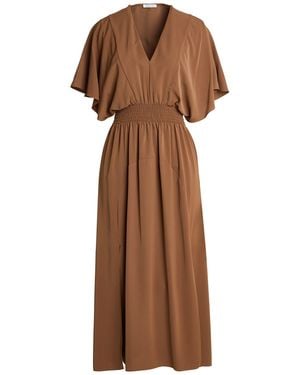 Patrizia Pepe Midi Dress - Brown
