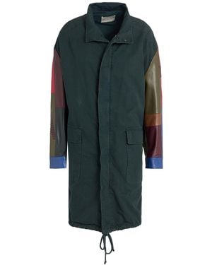 Amen Overcoat & Trench Coat Cotton, Sheepskin - Green