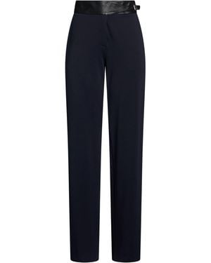 Liviana Conti Midnight Trousers Viscose, Polyamide, Elastane - Blue