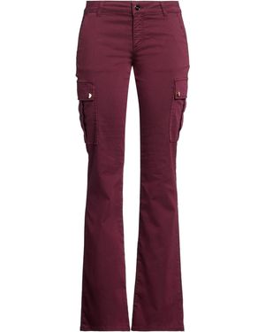 Liu Jo Pants Cotton, Polyester, Elastane - Purple