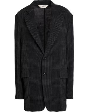 Barena Charcoal Blazer Viscose, Virgin Wool, Polyamide, Elastane - Black