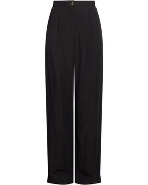 Rebel Queen Pants Viscose, Linen - Black