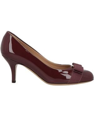 Ferragamo Carla 70 Pumps Calfskin - Purple