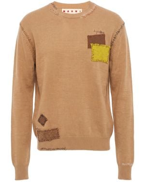 Marni Camel Sweater Wool, Cashmere - Natural