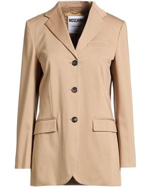 Moschino Blazer Cotton, Elastane - Natural