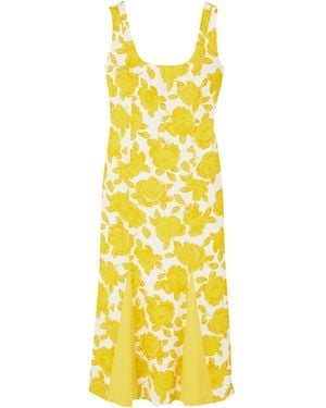 ROWEN ROSE Vestito Midi - Giallo