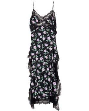 MSGM Maxi Dress Polyester - Black