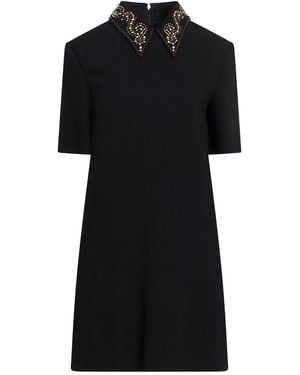 Versace Mini Dress Virgin Wool - Black