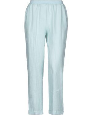 ROSSO35 Pants Linen, Cotton, Elastane - Blue