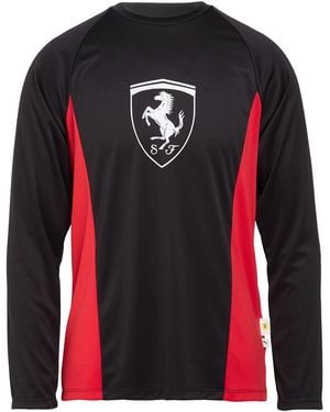 PUMA x FERRARI Ferrari Lifestyle Ls Jersey Tee T-Shirt Polyester - Red