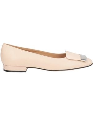 Sergio Rossi Ballet Flats Leather - Natural