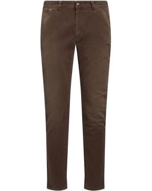 BARMAS Pants Cotton, Elastane - Brown