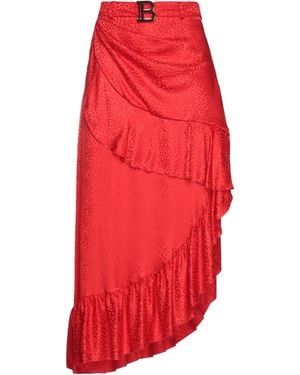 Balmain Maxi Skirt - Red