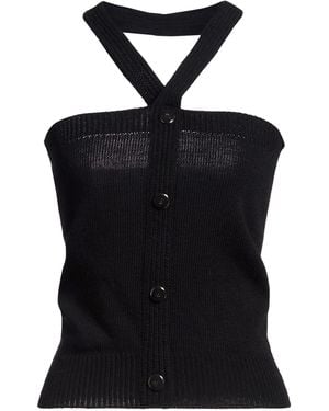 SIMONA CORSELLINI Top Wool, Acrylic - Black