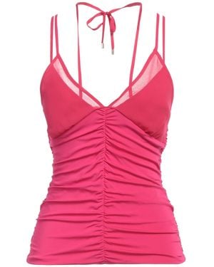 SIMONA CORSELLINI Fuchsia Top Chlorofiber, Elastane, Polyester - Pink