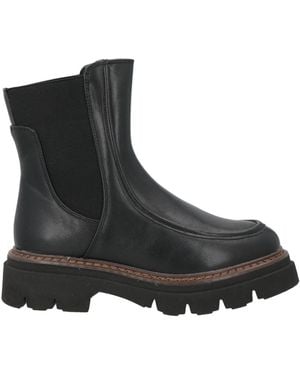 Cinzia Soft Ankle Boots Textile Fibers - Black