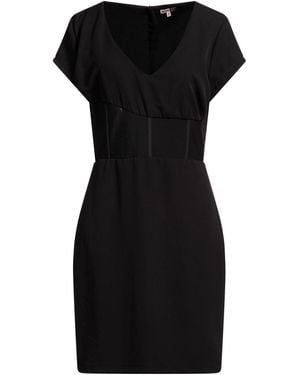 Denny Rose Mini Dress Polyester, Elastane - Black