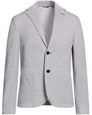 Daniele Alessandrini Blazer Cotton, Polyester, Elastane - Grey