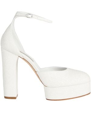 Casadei Court Shoes Textile Fibres - White