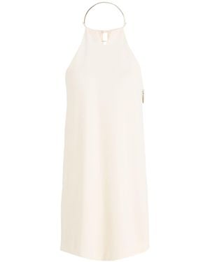SIMONA CORSELLINI Mini Dress Viscose, Elastane - White
