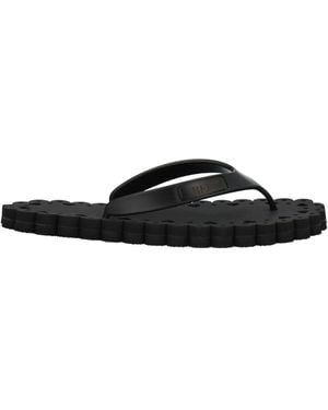Red(V) Thong Sandal - Black