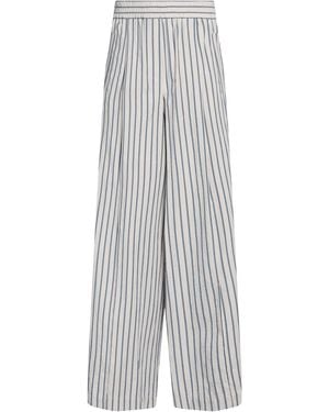 Brunello Cucinelli Pants Cotton, Linen - White