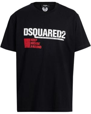 DSquared² T-Shirt Cotton - Black