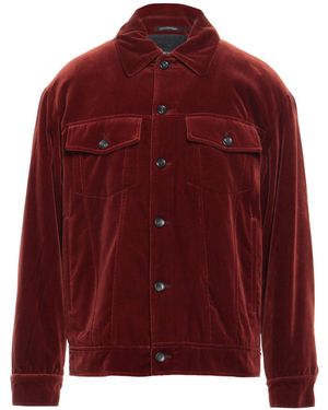Emporio Armani Brick Jacket Cotton - Red