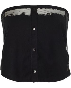DIESEL Mini Skirt Cotton, Polyester, Elastane - Black