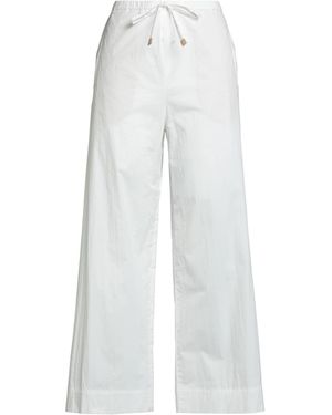 Loro Piana Pants Cotton, Elastane, Lambskin - White