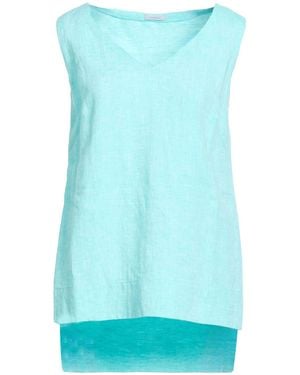 Malo Top Linen - Blue
