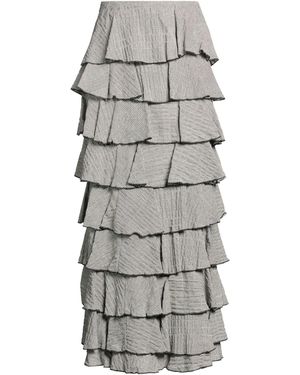 Soallure Maxi Skirt Cotton, Elastane - Gray