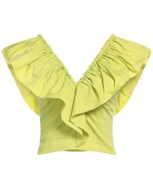 Nenette Lime Top Cotton, Polyamide, Elastane - Yellow