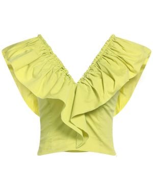 Nenette Lime Top Cotton, Polyamide, Elastane - Yellow
