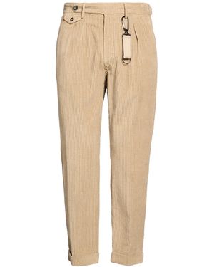 Manuel Ritz Sand Trousers Cotton, Elastane - Natural