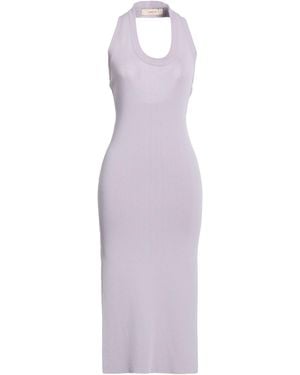Jucca Lilac Midi Dress Viscose, Polyamide, Elastane - Purple