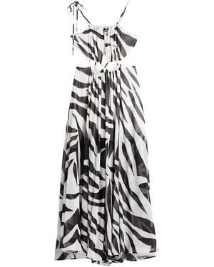 Just Cavalli Maxi Dress Polyester - White