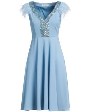 LUCKYLU  Milano Vestido midi - Azul