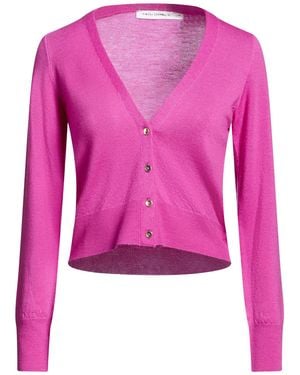 SIMONA CORSELLINI Mauve Cardigan Virgin Wool - Pink