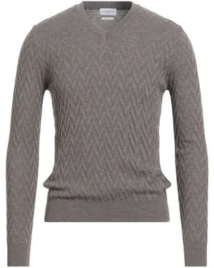 Ballantyne Khaki Jumper Merino Wool - Grey