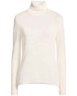 Eleventy Platinum Cream Turtleneck Cashmere - White